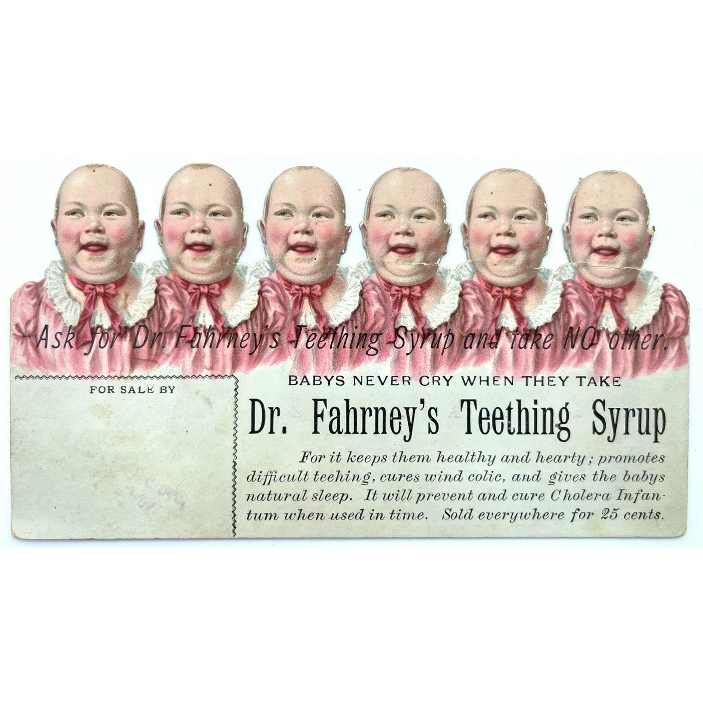 Babys Never Cry When They Take Dr. Fahrney's Teething Syrup