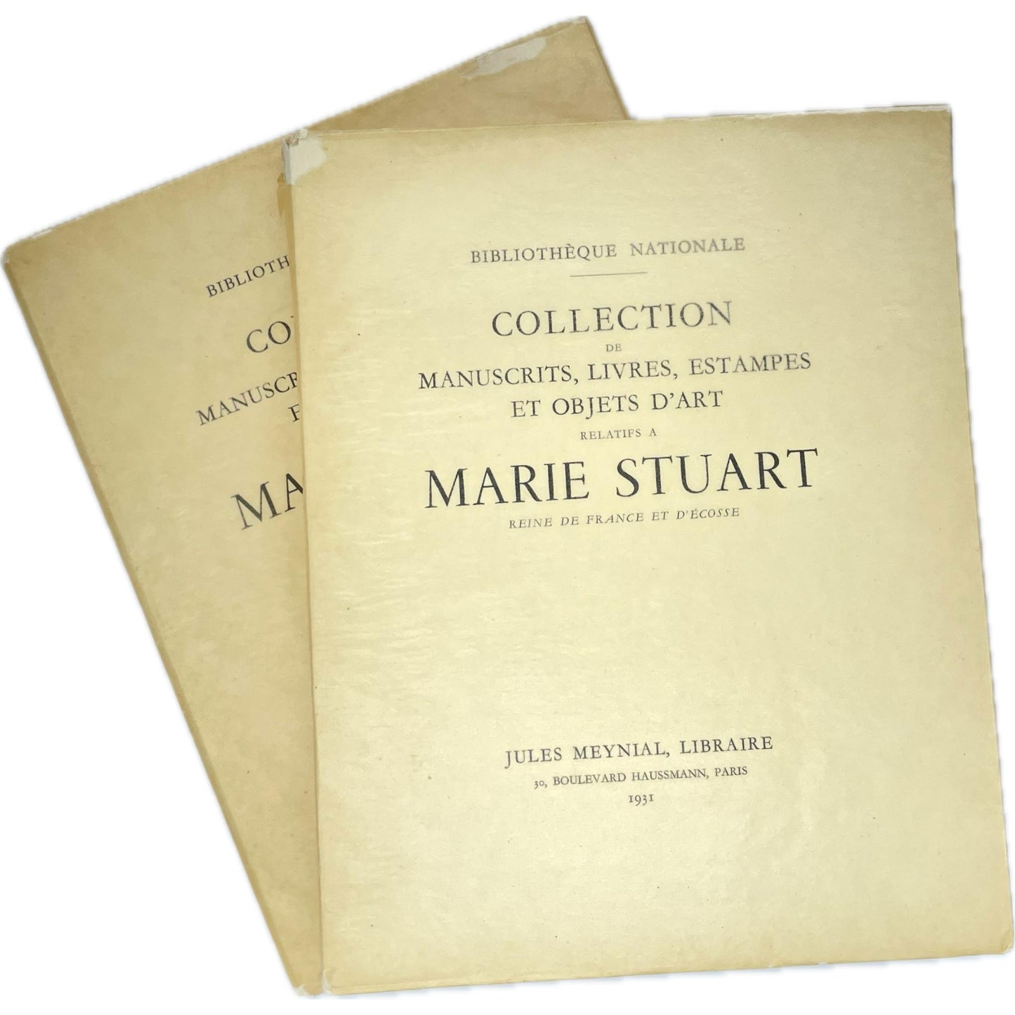 Collection de manuscrits, livres, estampes et objets d'art relatifs à Marie Stuart, Reine de France et d' Ecosse