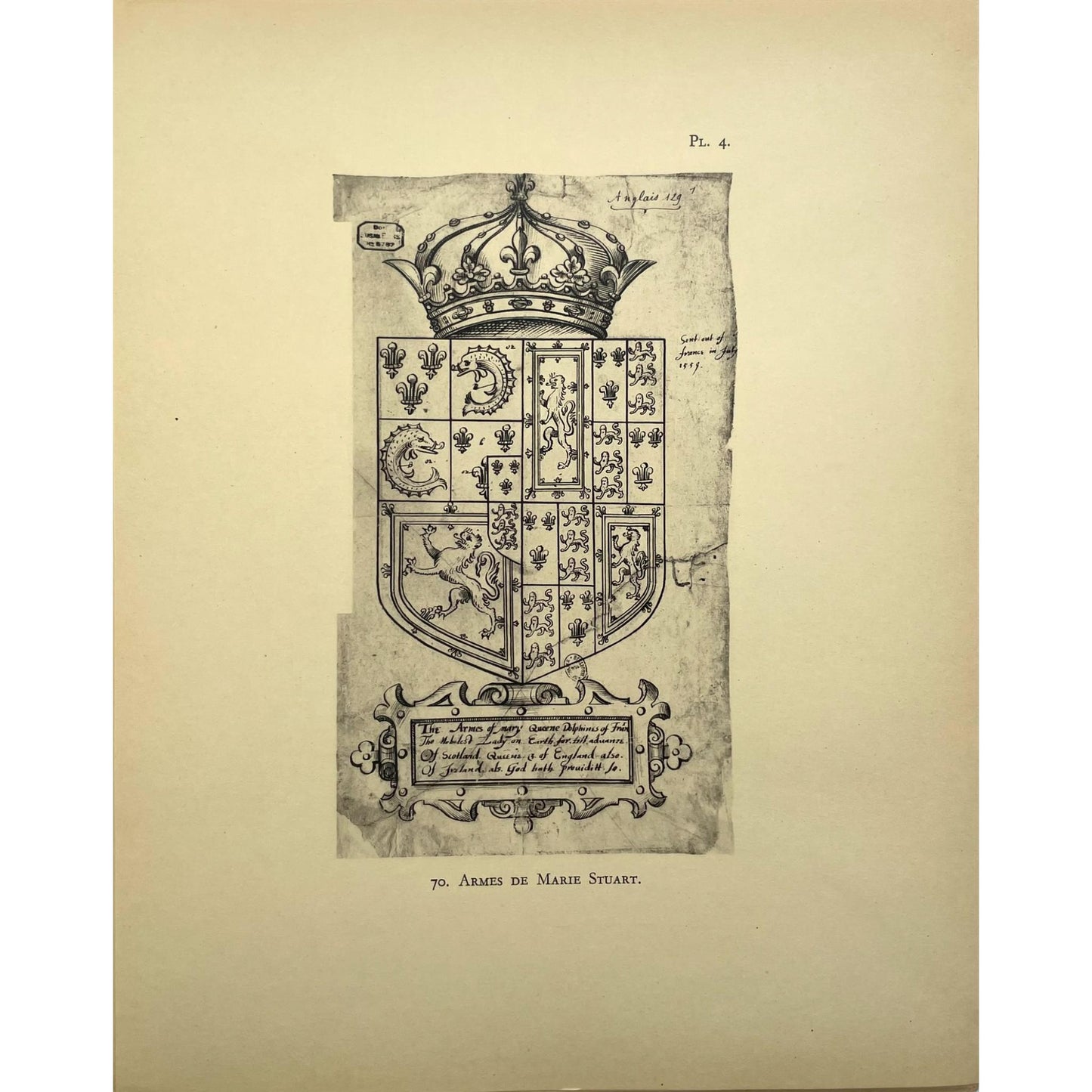 Collection de manuscrits, livres, estampes et objets d'art relatifs à Marie Stuart, Reine de France et d' Ecosse