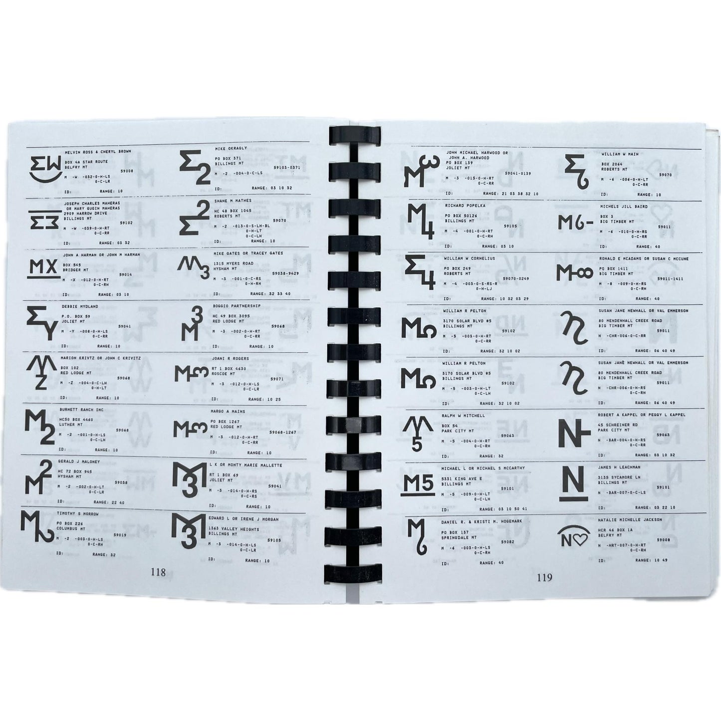 Brand Book for Stillwater, Sweet Grass, and Carbon Counties, State of Montana