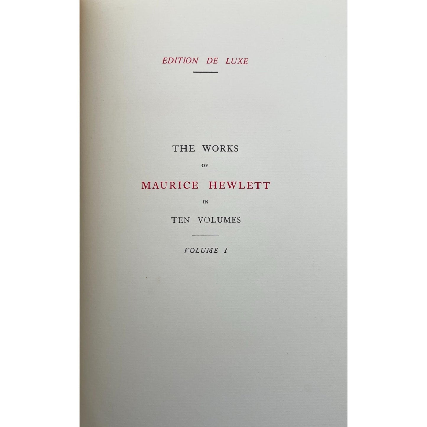 Works of Maurice Hewlett [Vol. 1-10]