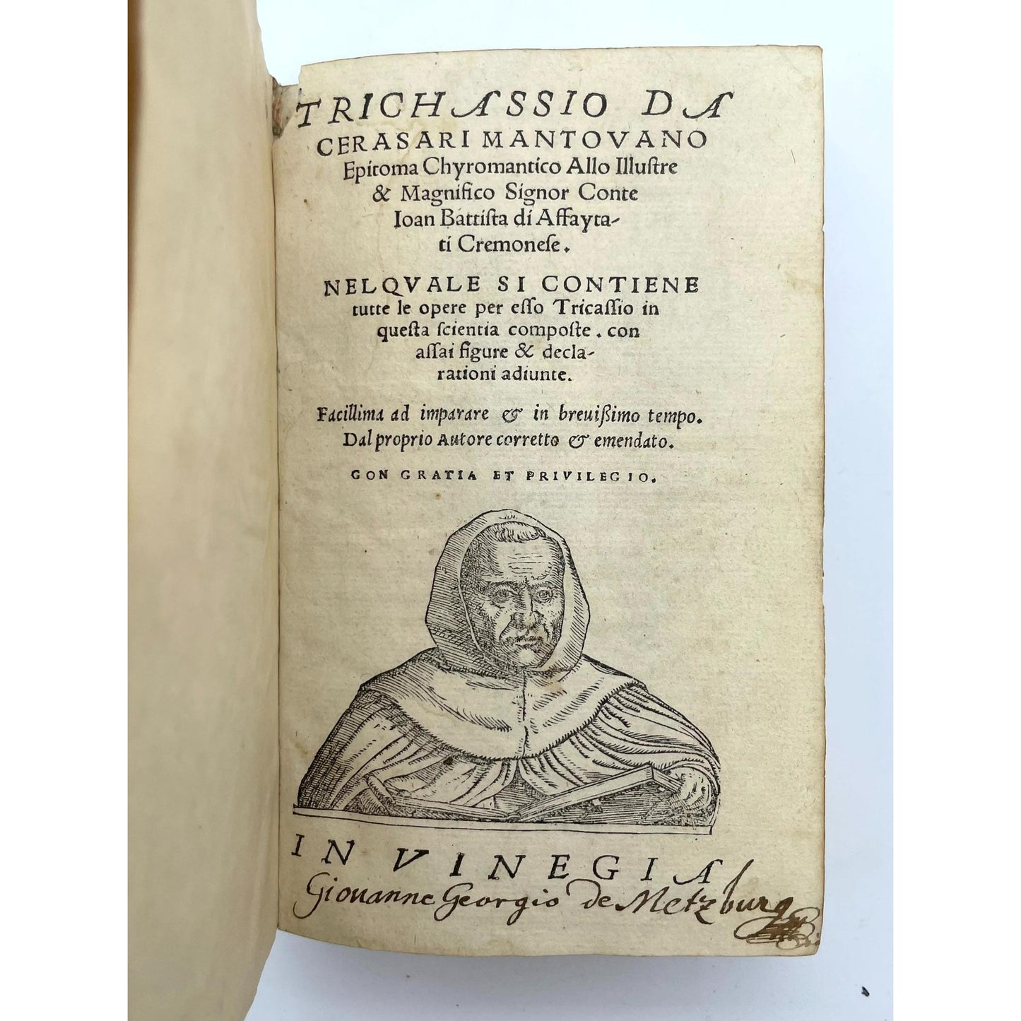 Trichassio Da Cerasari Mantouano [Mantovano] Epitoma chyromantico ...