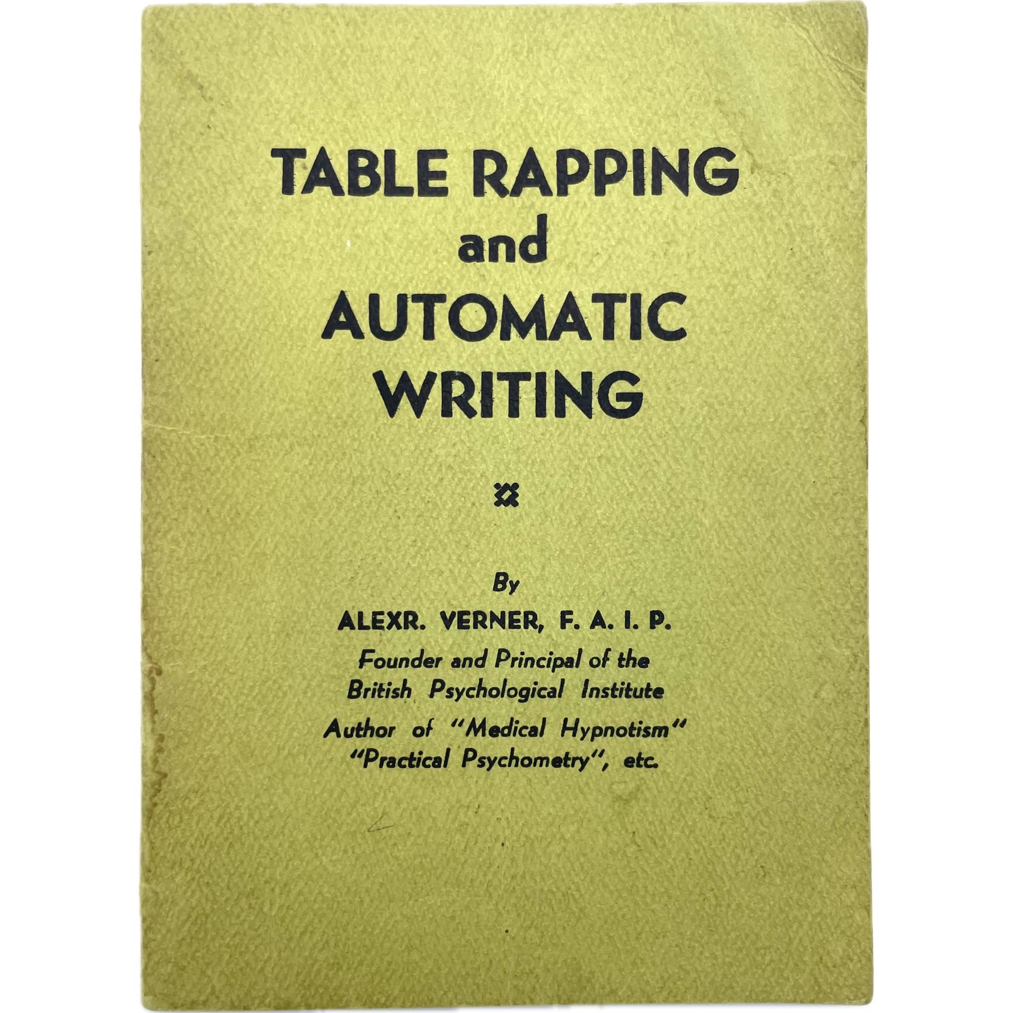 Table Rapping and Automatic Writing – Head to Tail Books