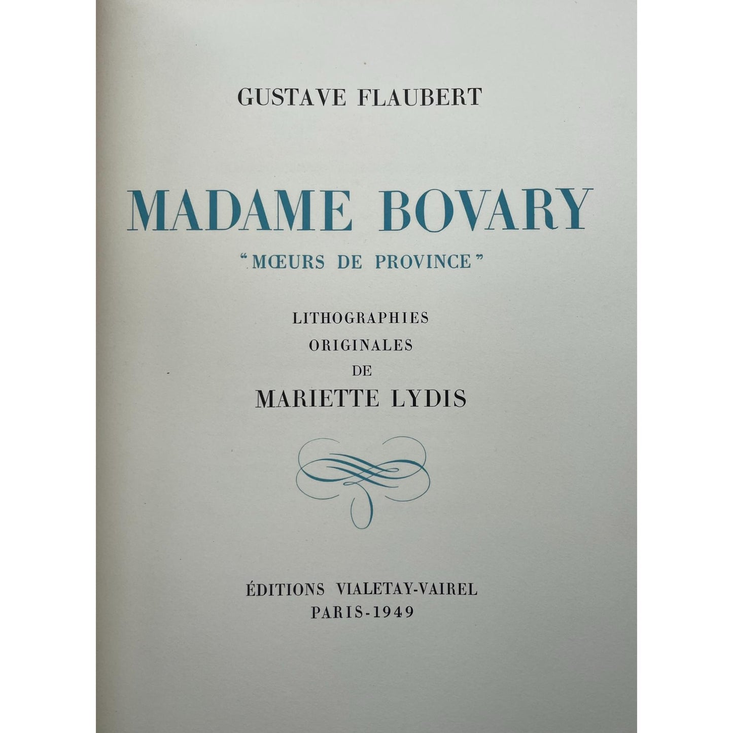 Madame Bovary: "Moeurs de Province"