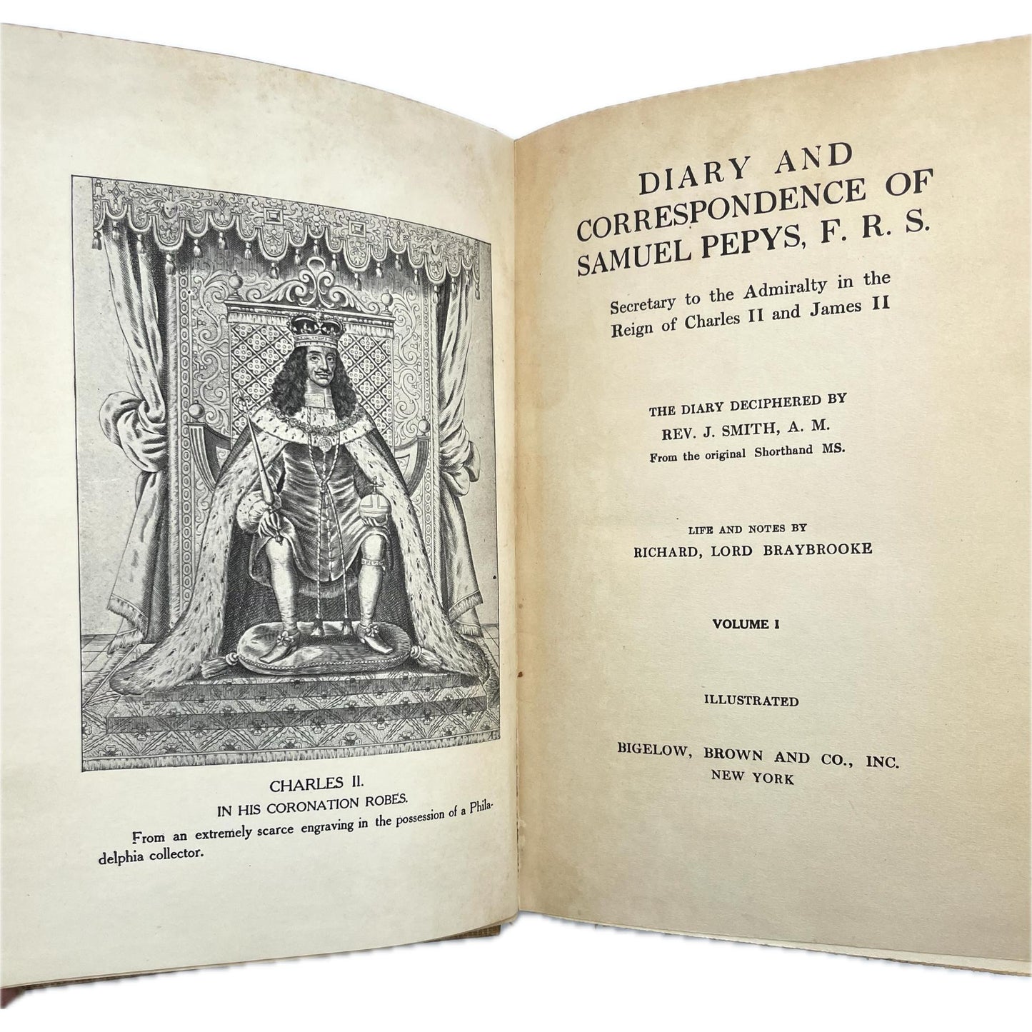 Diary and Correspondence of Samuel Pepys, F.R.S. [Vol. 1-4]