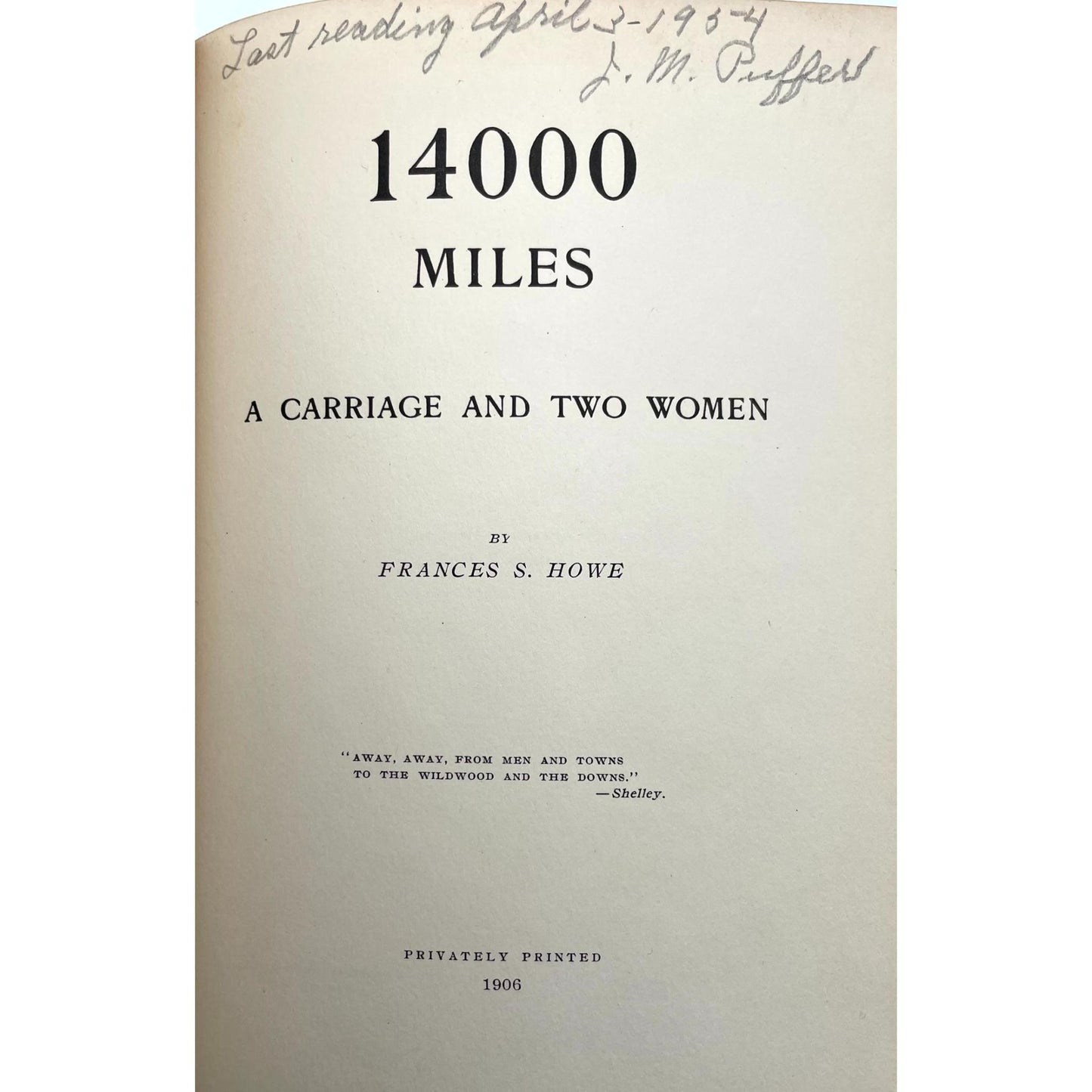 14000 Miles: A Carriage and Two Women