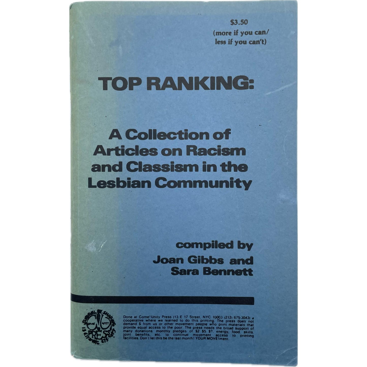 Top Ranking: A Collection of Articles on Racism and Classism in the Lesbian Community