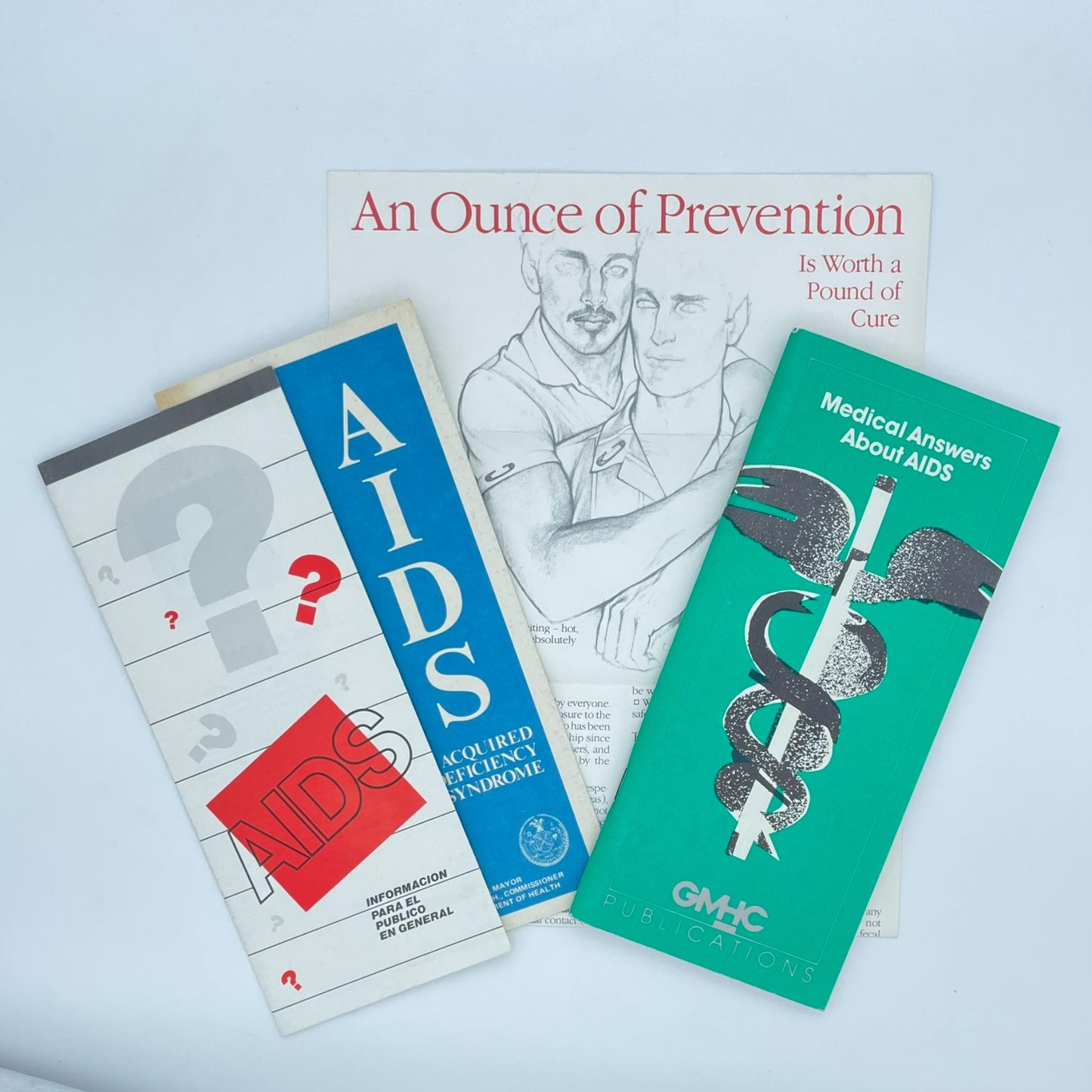[Four 1980s pamphlets about AIDS]