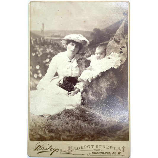 [Cabinet card of mother and baby in Concord, New Hampshire]