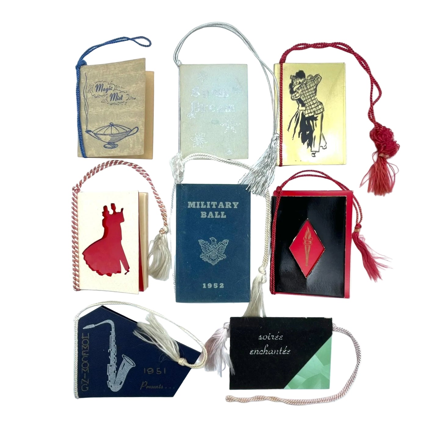 [Collection of eight 1950s dance program booklets from Iowa State College and University of Iowa]