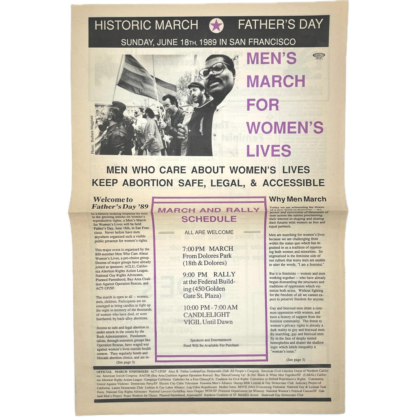 Men's March for Women's Lives