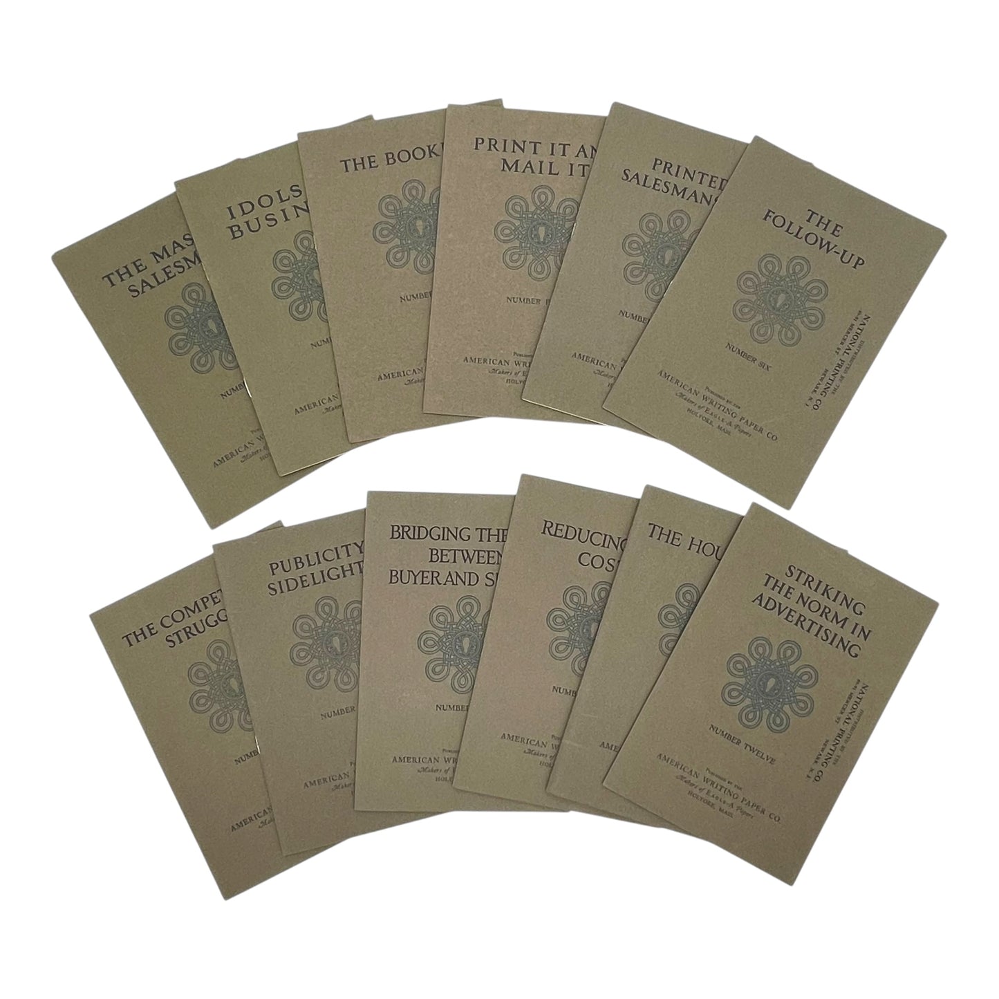 [Series of twelve booklets from the 1920s on sales and advertising]