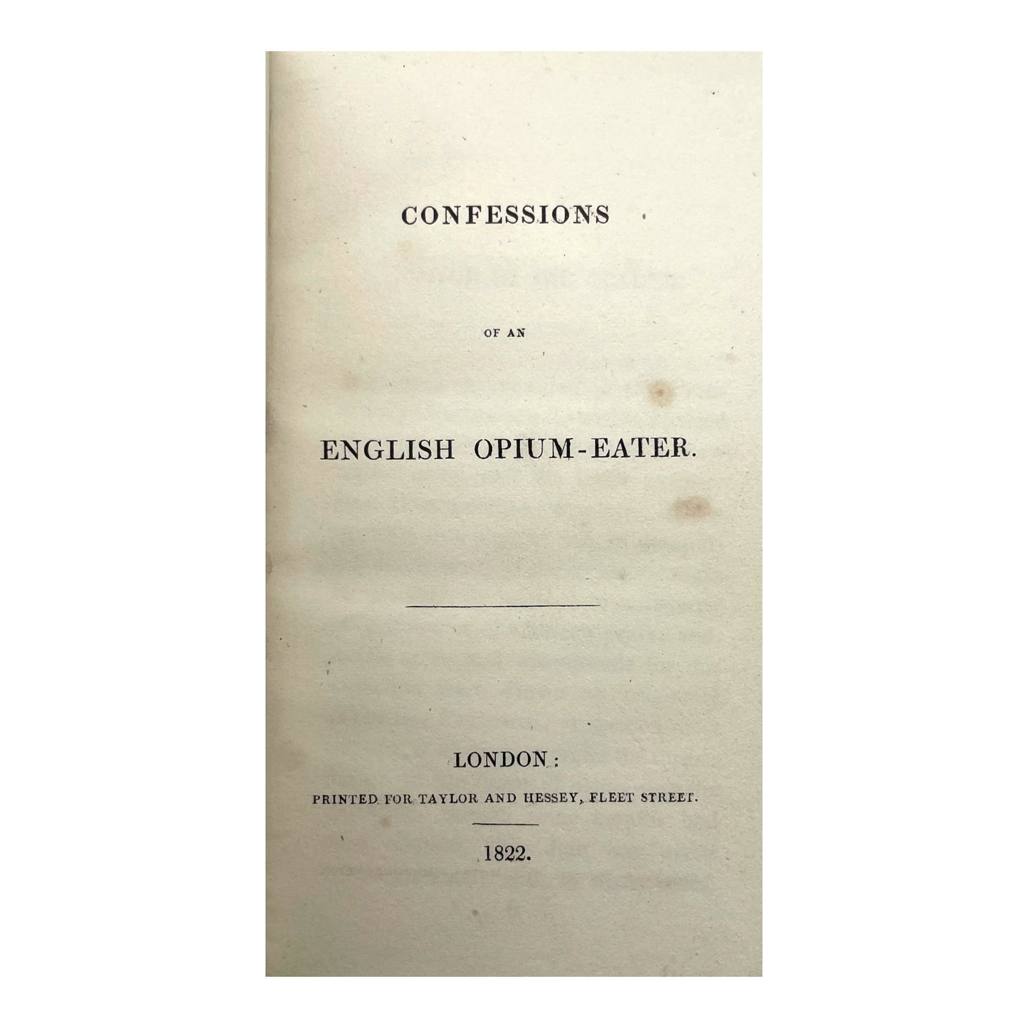Confessions of an English Opium-Eater
