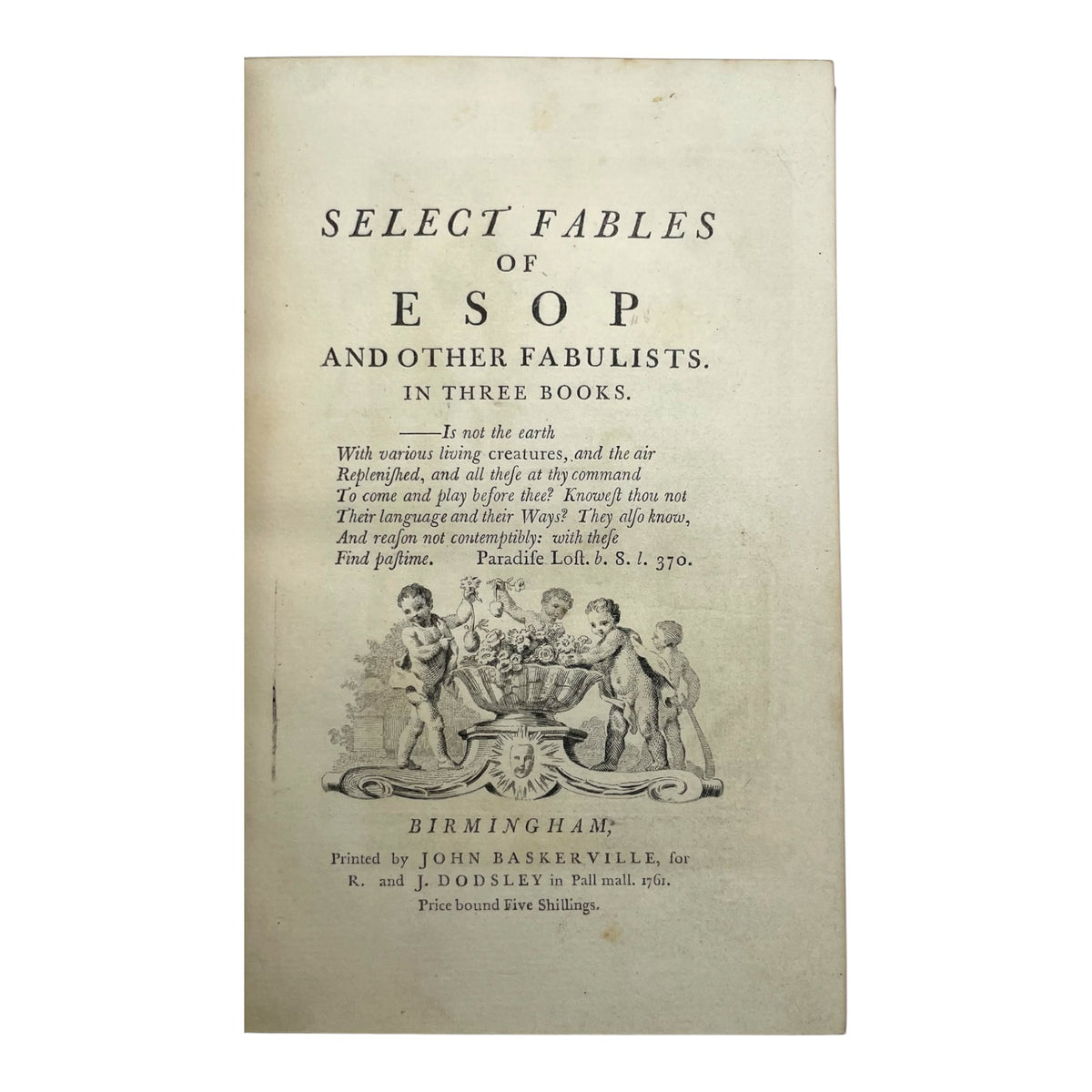 Select Fables of Esop and Other Fabulists