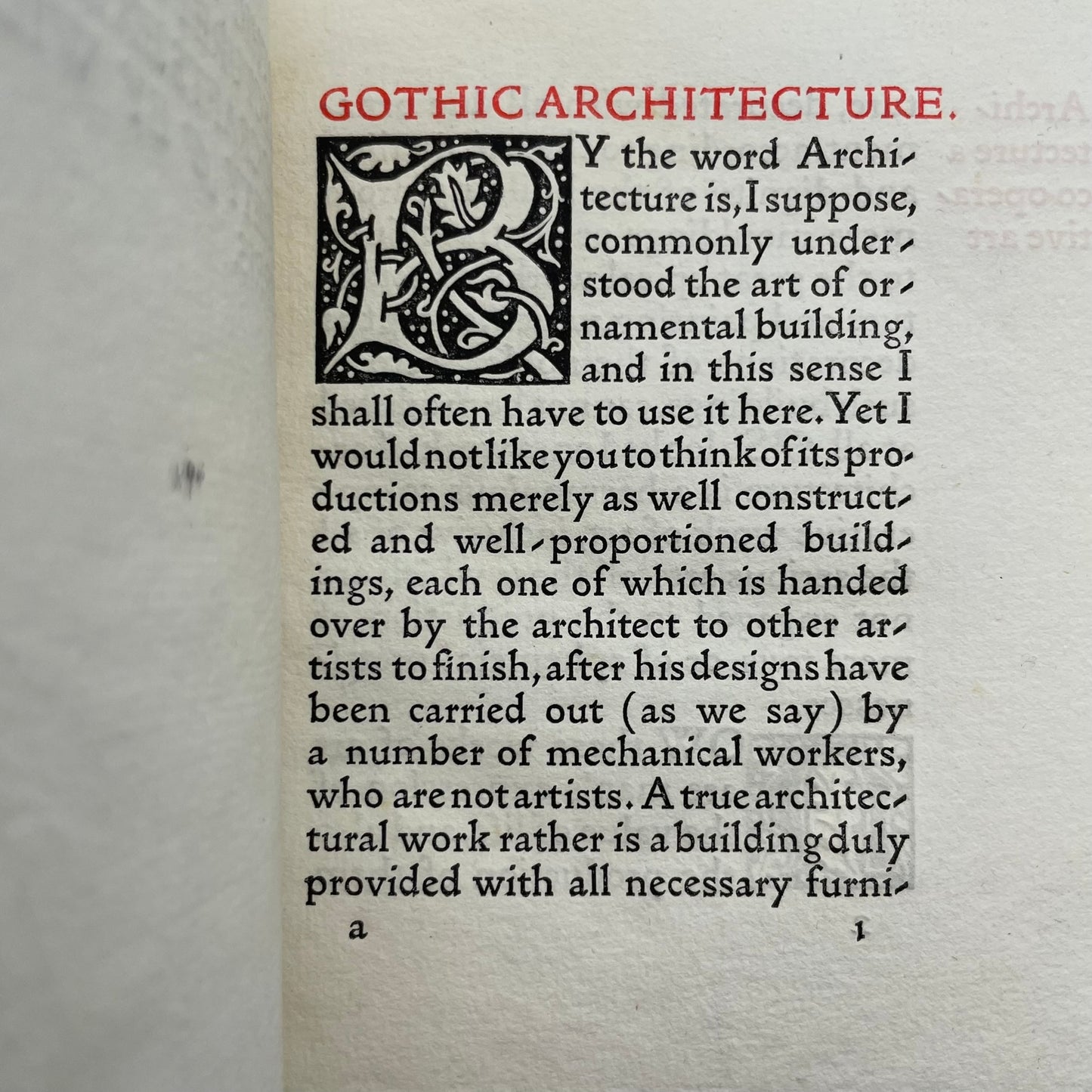 Gothic Architecture: A Lecture for the Arts and Crafts Exhibition Society