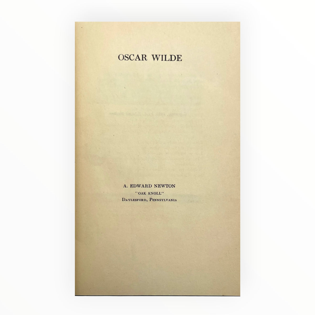Oscar Wilde