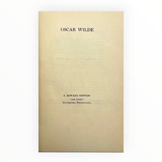 Oscar Wilde