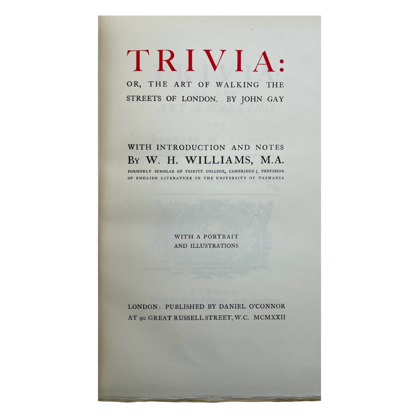 Trivia, or, The Art of Walking the Streets of London