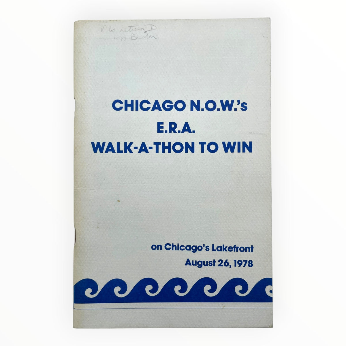 Chicago N.O.W.'s E.R.A. Walk-a-thon to Win on Chicago's Lakefront, August 26, 1978