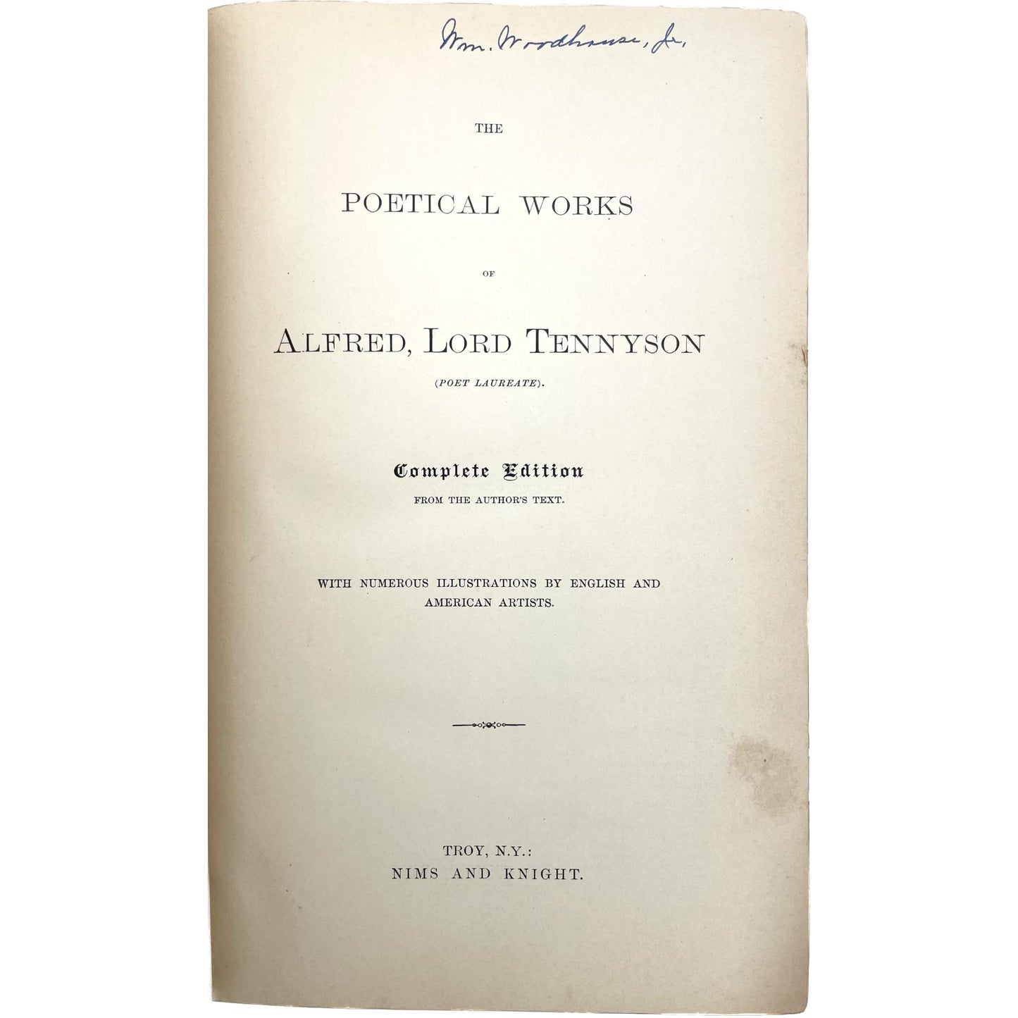 The Poetical Works of Alfred, Lord Tennyson